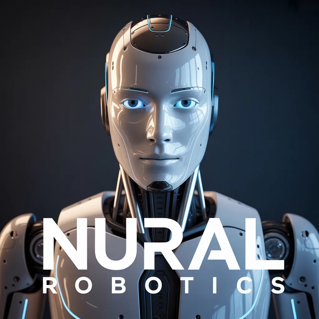 Nural Robotics Premium Domain - White Humanoid Robot with Blue Accents Neural AI Brand